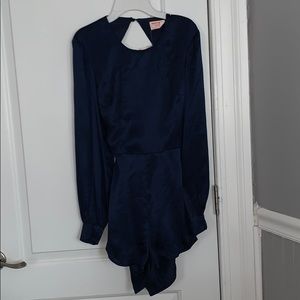 Navy Blue Romper